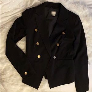 Black Blazer with Gold Buttons